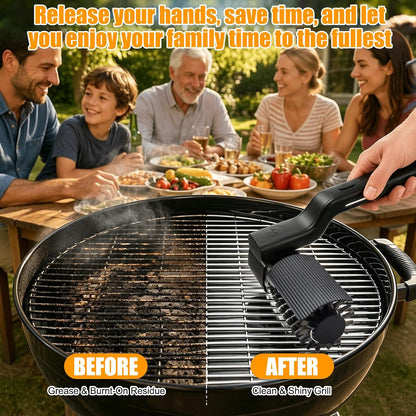 Electric Grill Brush, High Torque Rechargeable BBQ Grill Griddle Cleaner